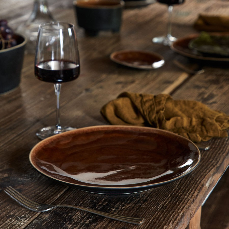 Dinner plate riviera - 27cm - terra