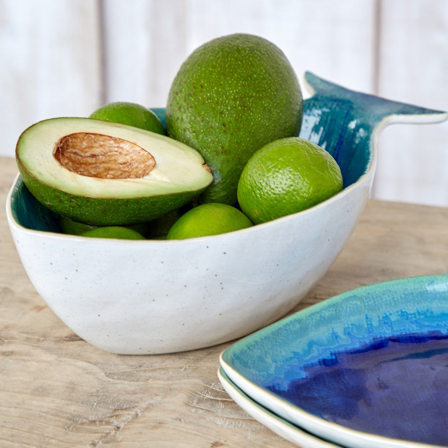 Dourada bowl - 30cm - atlantic blue