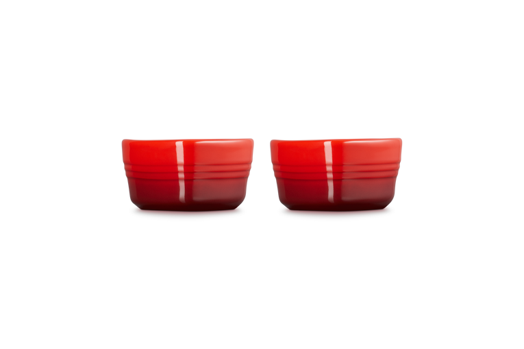Ramekin heart - 0,3l - cerise - set van 2
