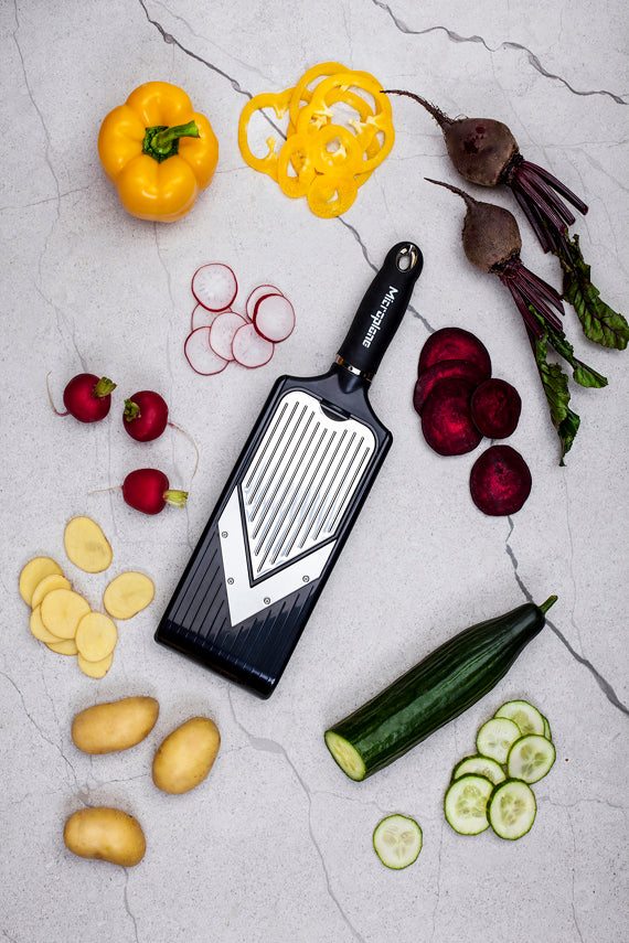 Microplane - V-rasp - slicer/julienne - zwart