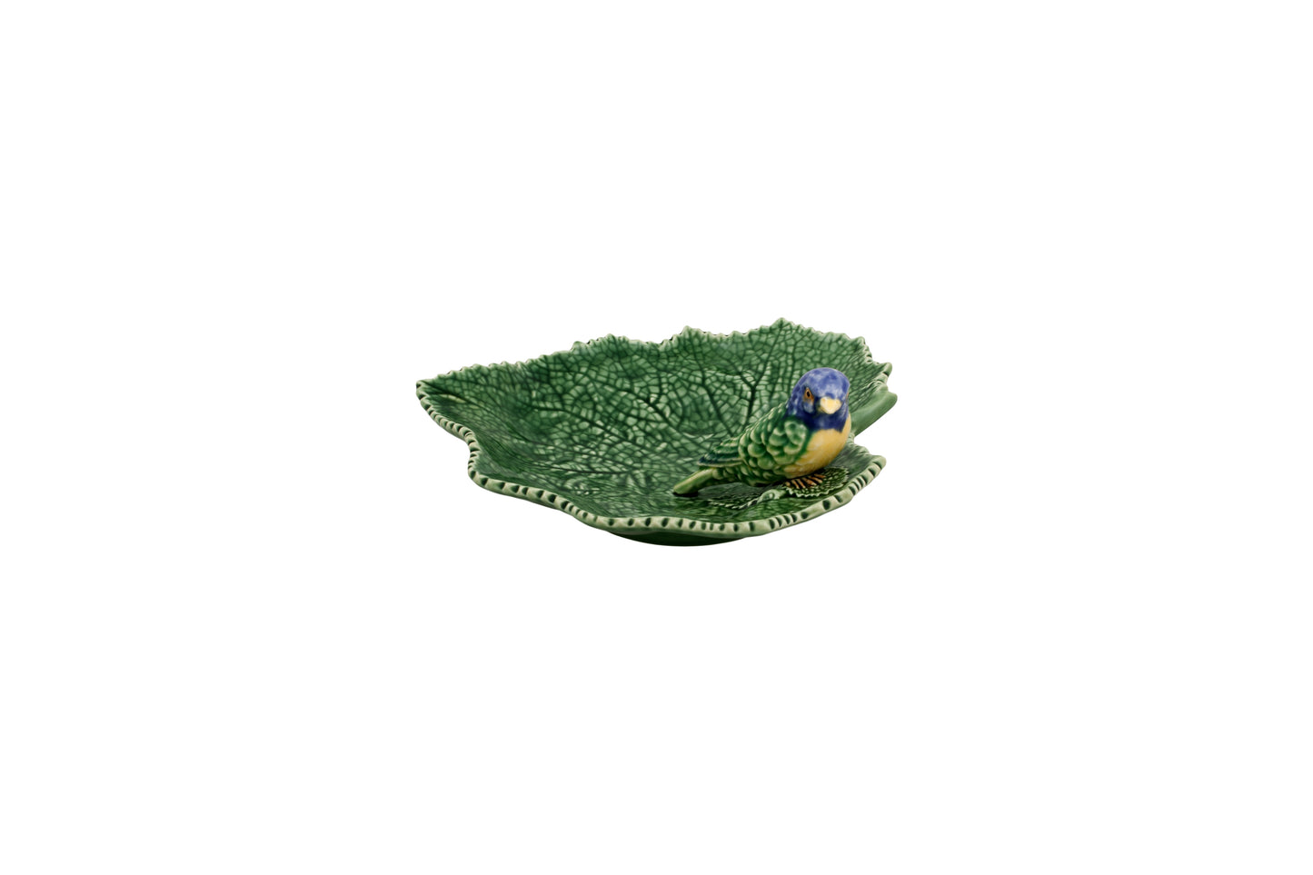 Leaf with bluebird - cineraria