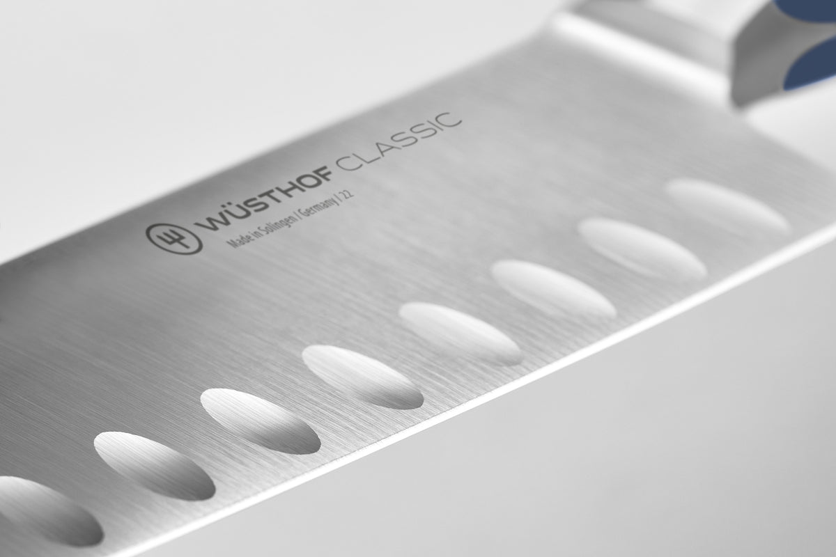Santoku classic Wild blueberry 17cm met kuiltjes