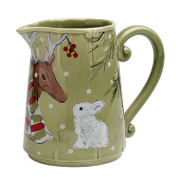 Pitcher 2L DEER FRIENDS green
