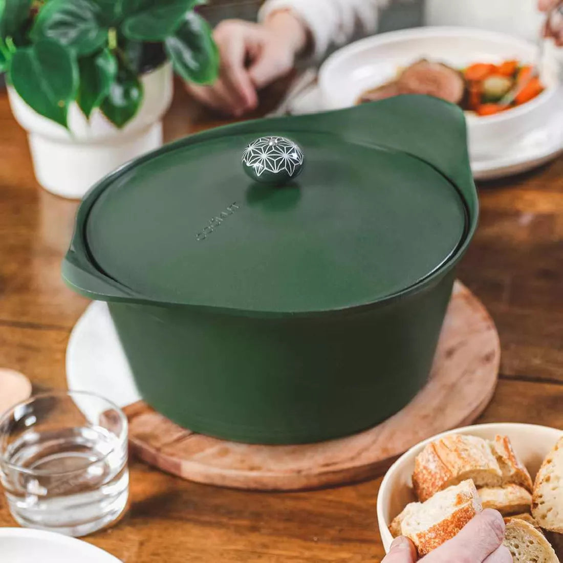 De ongelooflijke cocotte - 24cm - varengroen