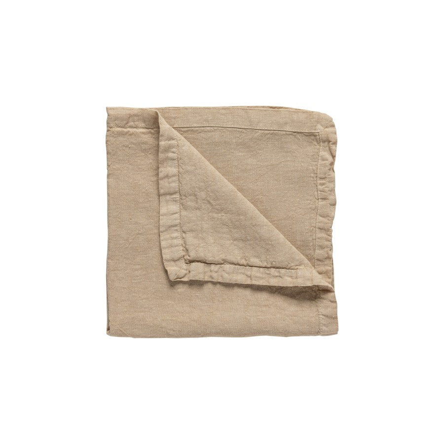 Napkin Maria - 100% linnen - khaki