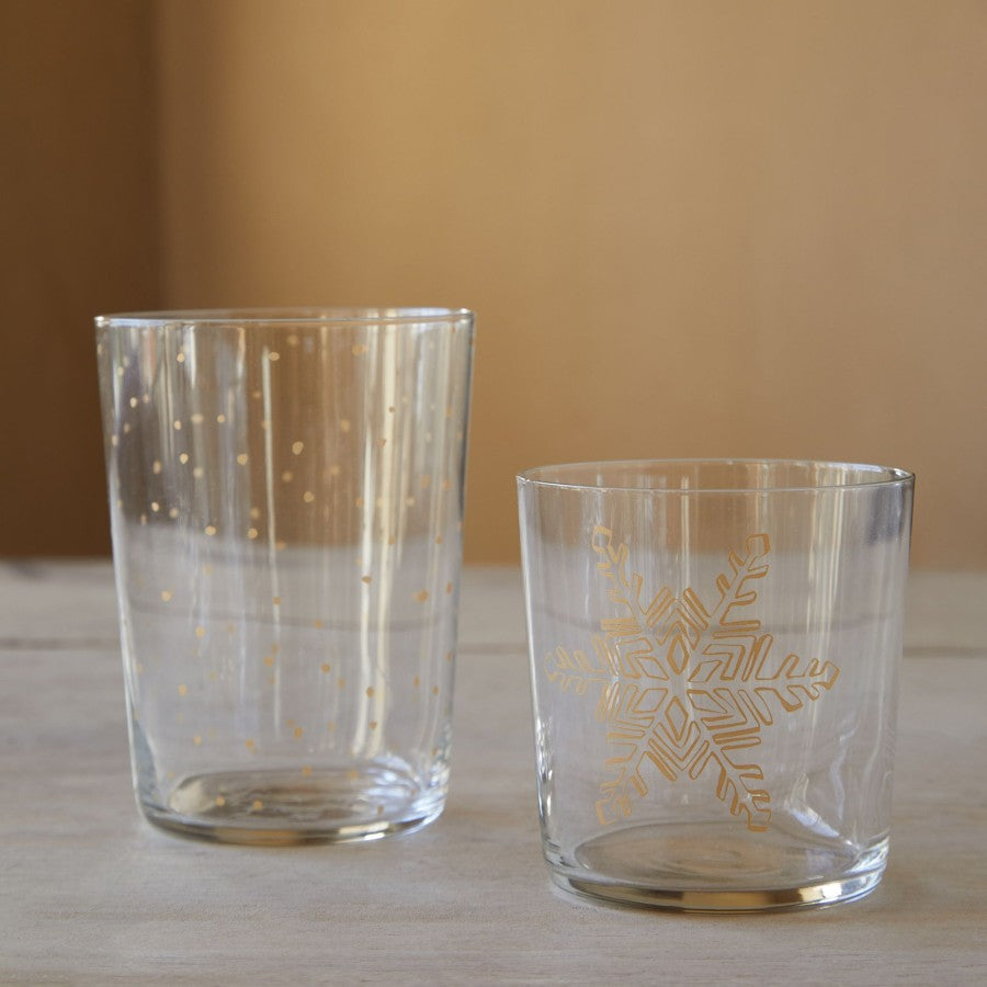 Old fashion glasses - 250ml - snowflakes