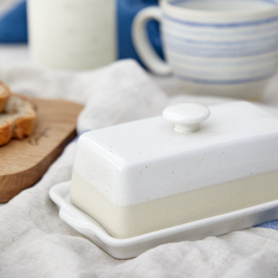 Botervlootje- Rectangular butter dish with lid 19cm FATTORIA