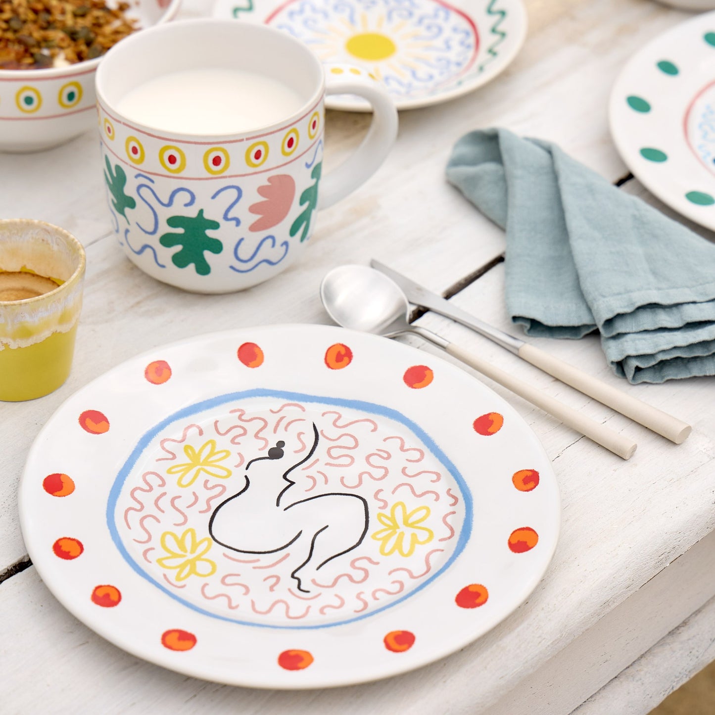 Salad/dessert plate 22cm SUMMER BLISS Lady