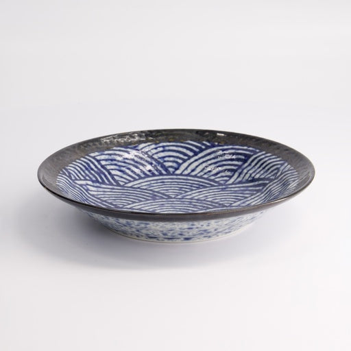 Aisai seigaiha shallow bowl 20,2x4
