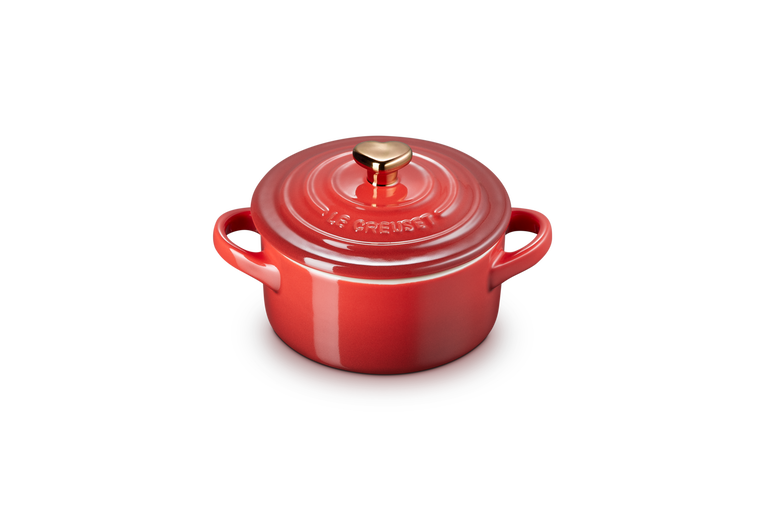 Minicocotte hartjesknop cerise