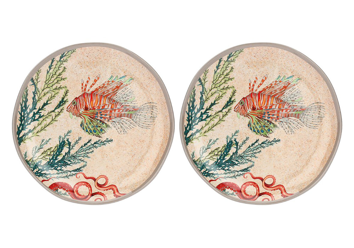 Sea Life - set 2 dessertborden