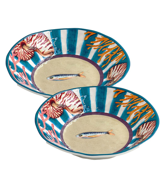 Rose & tulipani Litorale set 2 diepe borden21cm