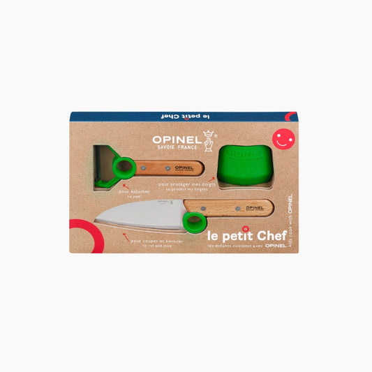 Kinderkeukenset opinel le petit chef 3-delig - groen