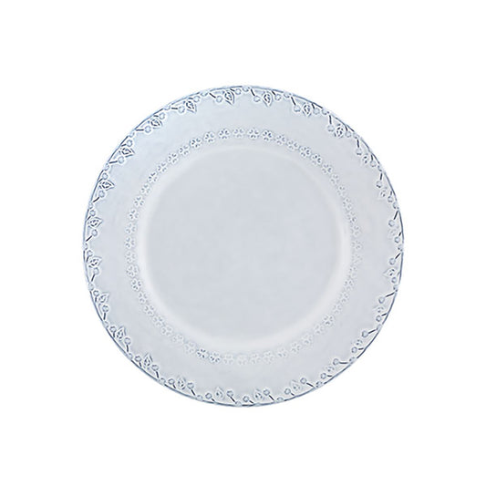 Dinner Plate Flora White