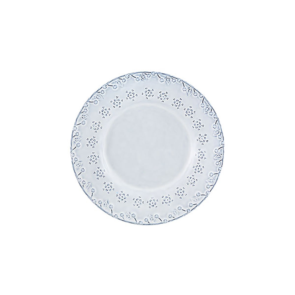 Dessert Plate Flora White