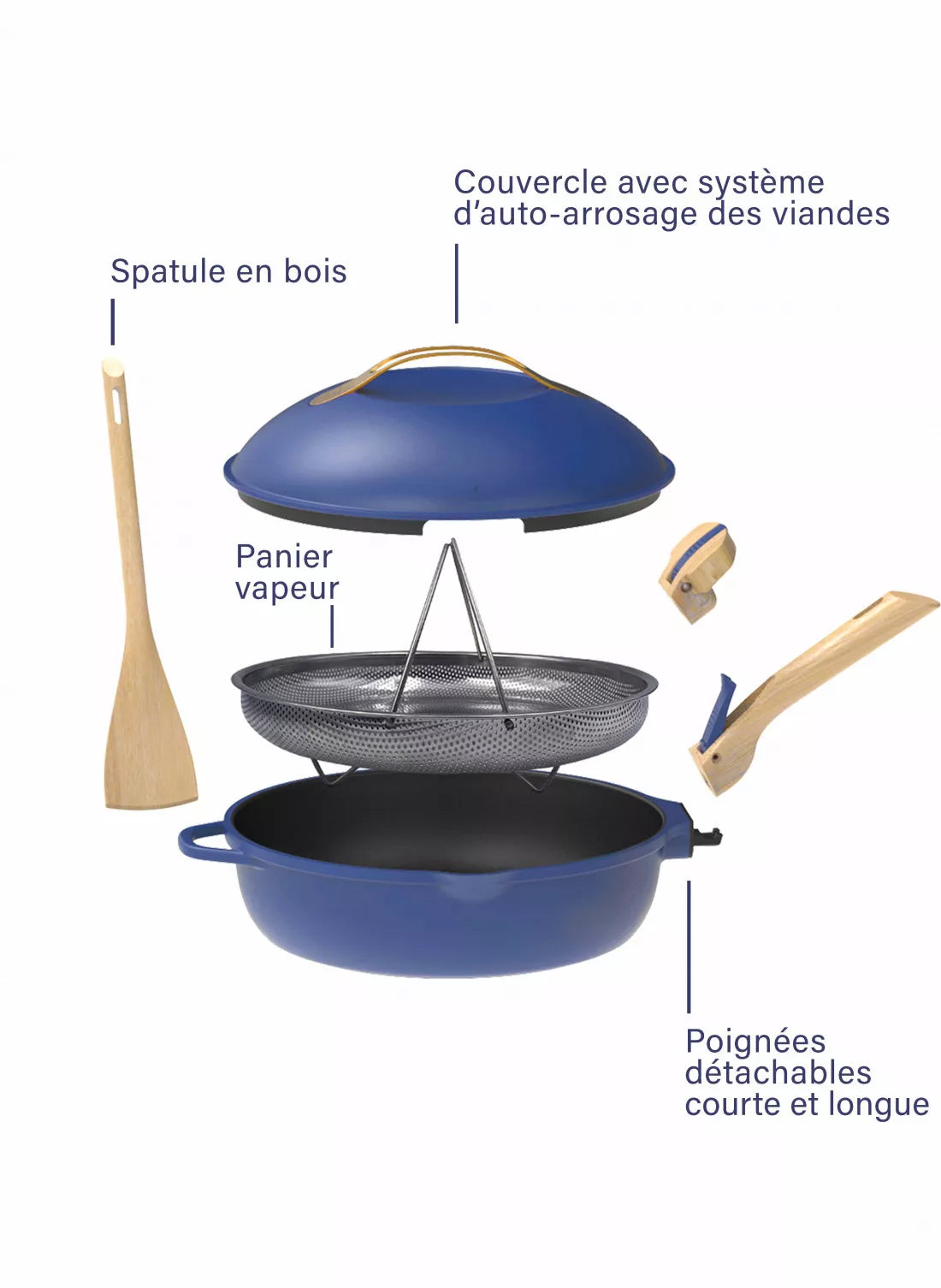 De fabelachtige pan die alles kan - 28cm - saffier