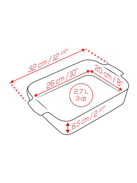 Appolia keramische ovenschaal - 32cm - saffraangeel