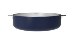 Merveilleuse sauteuse inox 28 blauw-myrtille