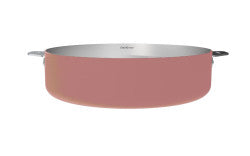 Merveilleuse sauteuse inox 28 roze-guimauve