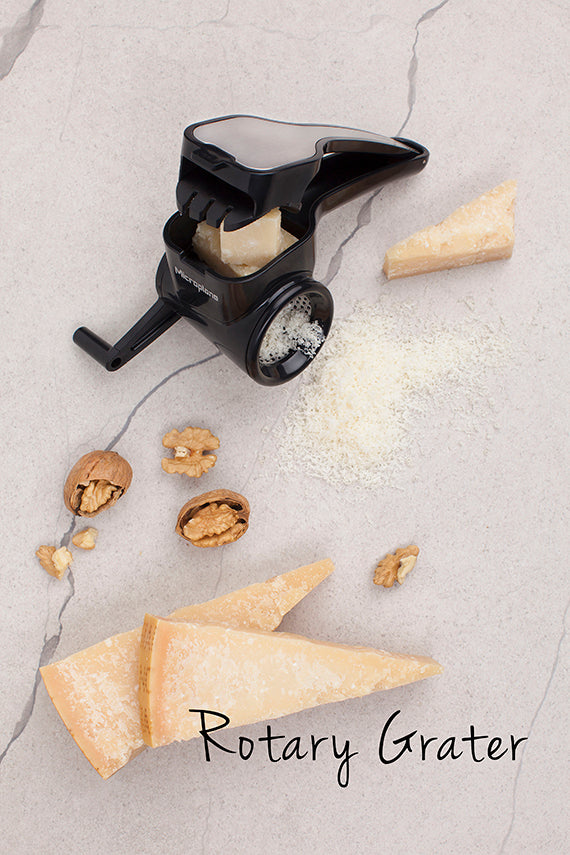 Microplane rotary grater