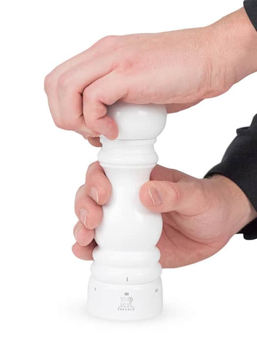 Paris manuele pepermolen - u-select - 18cm - wit gelakt