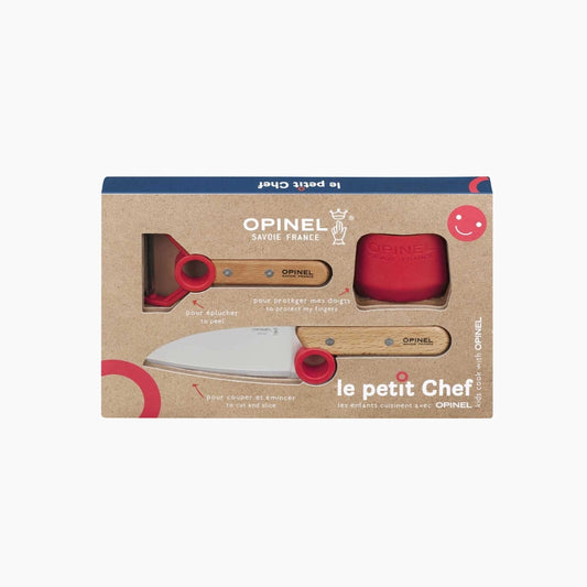 Kinderkeukenset Opinel le petit chef 3-delig - rood