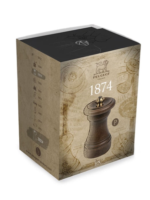 Bistro manuele pepermolen - 1874 - 10cm - verweerd hout