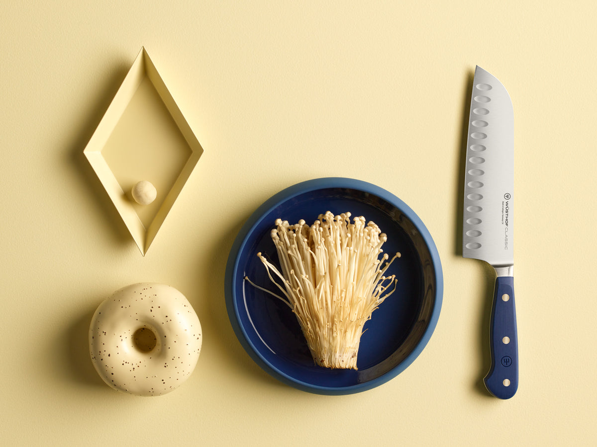 Santoku classic Wild blueberry 17cm met kuiltjes